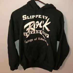 Slippery Rock University College of Education Hoodie Green and White